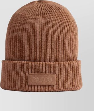 Patou wool knitted ribbed beanie