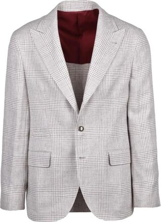 Brunello Cucinelli Blazer Stondato - Heren - Business blazers - Veelkleurig - M - Wol - Kostuums