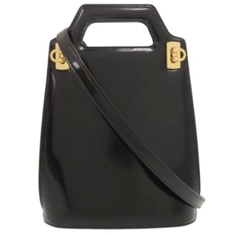 Ferragamo Pre-owned Handbags, female, Black, Size: ONE SIZE Pre-owned Handbag