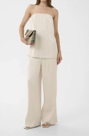 Gestuz Sonya Wide Leg Pants In Birch