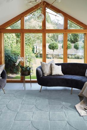 Origin Store Penny Rug in Blue | Size: 200 cm x 290 cm