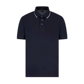 Emporio Armani Polo shirt - Heren - Tops - Blauw - Maat: M Katoen