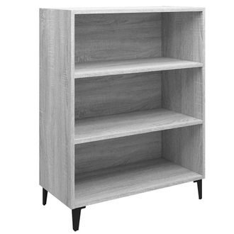 vidaXL Vidaxl - Aparador De Madera Contrachapada Gris Sonoma 69,5x32,5x90 Cm