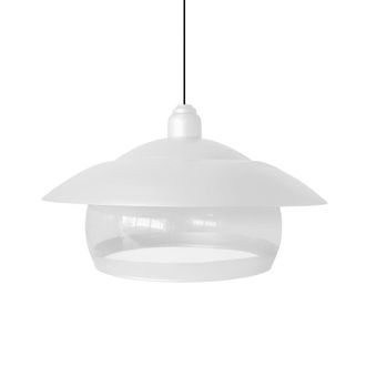 Tosel Suspensi&oacute;n vidrio blanco D30 cm