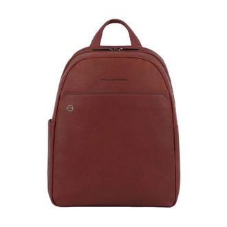 Piquadro Backpacks, male, Brown, ONE SIZE, Brown Leather Computer Backpack with iPad Compartment