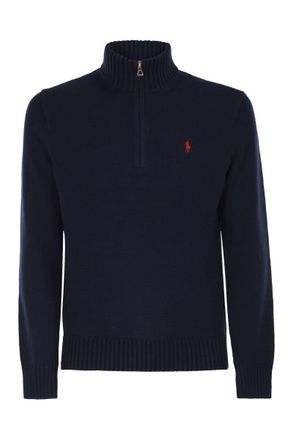 Polo Ralph Lauren Cotton Jumper With Zip Fastening