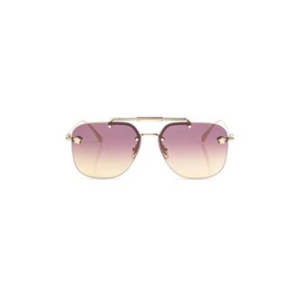 Versace Sunglasses, female, Yellow, Size: 60 MM Oversized Square Sunglasses