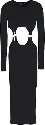 8 by YOOX LONG SLEEVE KNIT DRESS WITH CUT OUT DETAIL