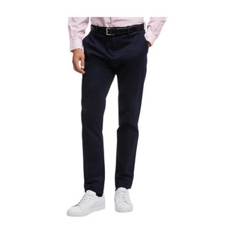 Brooks Brothers Soho Extra-slim Fit Twill Washed Chino Broek - Heren - Broeken - Blauw - Maat: W34 Katoen