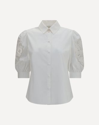Valentino Shirt with Sangallo lace sleeves Female 42