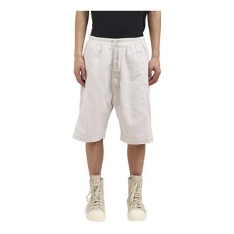 Rick Owens Long Shorts, male, Gray, Size: M Wide Pusher Shorts