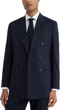 Reiss Bank Pinstripe Peak Wool Formal Jacket