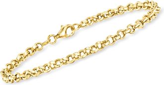 Canaria Canaria 4mm 10kt Yellow Gold Rolo-Link Bracelet