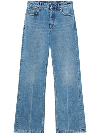 Stella McCartney cotton straight-leg jeans - women - Organic Cotton - 27 - Blue