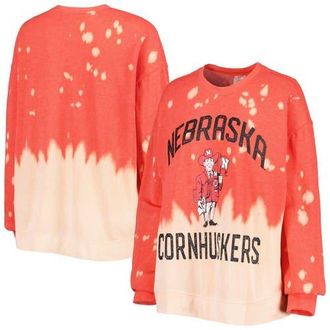 Gameday Couture Womens Gameday Couture Scarlet Nebraska Huskers Twice As Nice Faded Dip-Dye Pullover Sweatshirt in Red at Nordstrom, Size Small