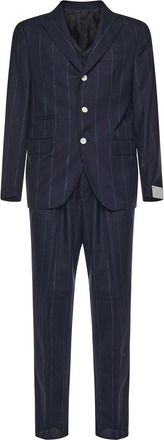 Eleventy Single-Breasted Pinstripe Suit