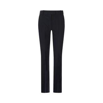 Max Mara Slim-fit Trousers, female, Blue, Size: 2XS Fatina Slim-fit Trousers