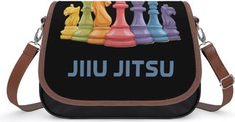 Generic Chess Jiu Jitsu Crossbody Bags for Women Shoulder Messenger Bag Purse Handbags