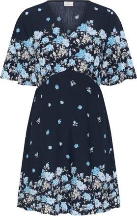 Kaffe Korte Jurken - Dames - Korte kleedjes - Blauw - 3XL - Kleedjes