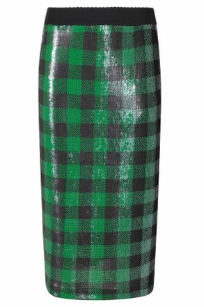 Essentiel Combo2 Kiwi Queen Checkered Square Sequin Pencil Skirt