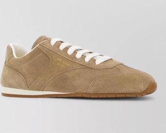 Prada leather low-top sneakers