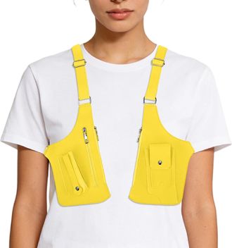 Generic Underarm Shoulder Bag - Adjustable Sling Anti-Theft Pouch,Double Shoulder Bag,for Travel Work Passport School Money Running Hiking Motorcycle Phone