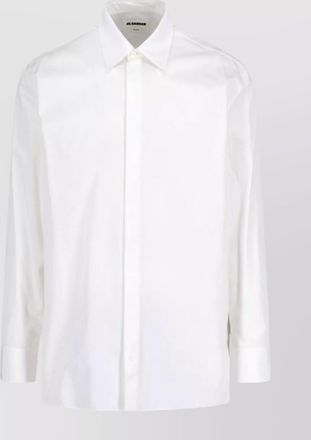 Jil Sander tailored button-down shirt with cuffed sleeves