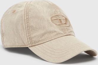 Diesel Baseball cap with embroidered Oval D - Caps - Man - Beige