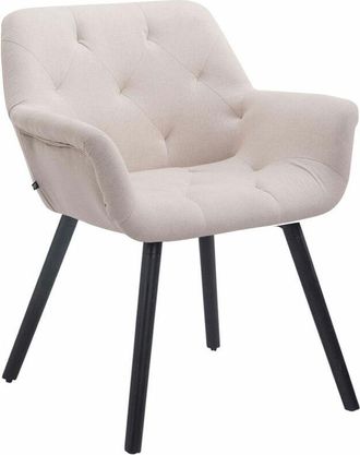 Clp Silla De Comedor Cassidy En Tela Beige Negro
