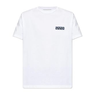 Iceberg T-Shirts, male, White, Size: 2XL T-Shirt with Logo Applique