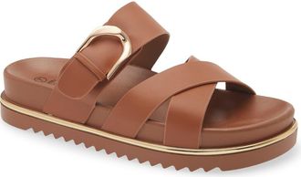 Eddie Marc Kira Slide Sandal in Tan at Nordstrom Rack, Size 10