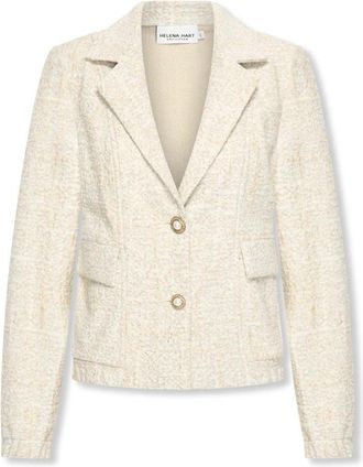 Hart by Helena Hart Blazer Bomba Lux 7632 - Dames - Blazers - Beige - M - Leer - Jassen