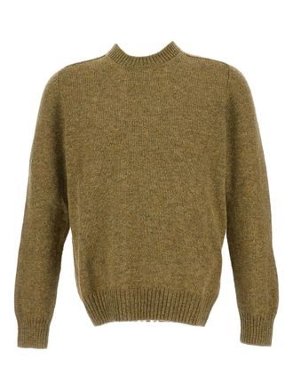 Gran Sasso ribbed crew-neck sweater - men - Wool - 52 - Brown