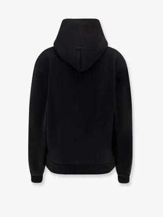 Coperni Womens Cotton Hooded Sweatshirt Black Sweatshirts Sweater