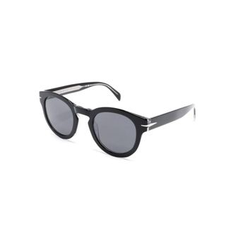 Eyewear by David Beckham Sunglasses, male, Black, 49 MM, Black Sunglasses with Original Accessories