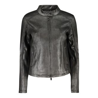 Desigual Chaq Jacket - Dames - Leren en Su&egrave;de Jassen - Zwart - XS - Leer - Jassen