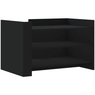 vidaXL Mesa De Centro Madera De Ingenier&iacute;a Negra 80x50x50 Cm Vidaxl