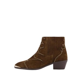 Toral Shoes Sonia Punk Western Boot - Dames - Schoenen - Bruin - Maat: 39 EU Leer