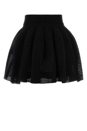 Alaia Womens Black Knit Mini Skirt Noiralaia Gonne