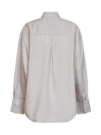 Toteme Striped Viscose and Silk Shirt - Multicolor