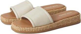 Steve Madden Boardwalk Womens Flat Shoes Bone Leather : 9.5 M, Textile