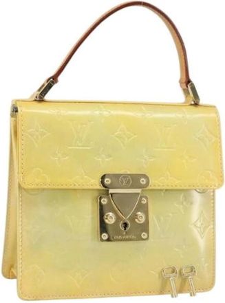 Louis Vuitton Pre-owned Leren Handtas - Dames - Vintage Handtas - Geel - ONE Size - Leer - Vintage