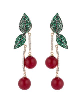Eyecandy LA Luxe Collection CZ Cherry Earrings