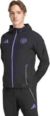 adidas Mens adidas Black Manchester United 2025/26 Tiro Vis Tech Travel Jacket at Nordstrom, Size Xx-Large