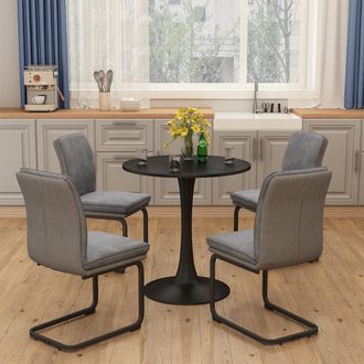 Vicco Mesa De Comedor Carl, Negro, 70 X 70 Cm, Vicco