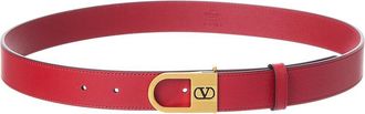 Valentino Vlogo Signature Leather Belt