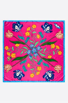 Bimba & Lola Botanical flowers scarf in Pink at Nordstrom