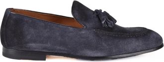 Doucal's Su&egrave;de Mocassin Schoenen Leren Zool - Heren - Loafers - Blauw - 41 EU - Su&egrave;de - Schoenen
