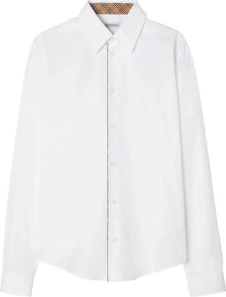 Burberry Camicia - Heren - Zakelijke Overhemden - Wit - S - Overhemden