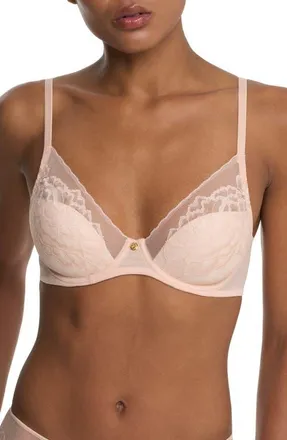 Natori Flora Underwire Contour Bra in Cameo Rose/cashmere at Nordstrom, Size 36Ddd